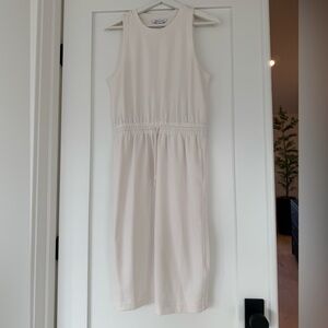 Athleta Sleeveless Drawstring Midi Dress - Cream